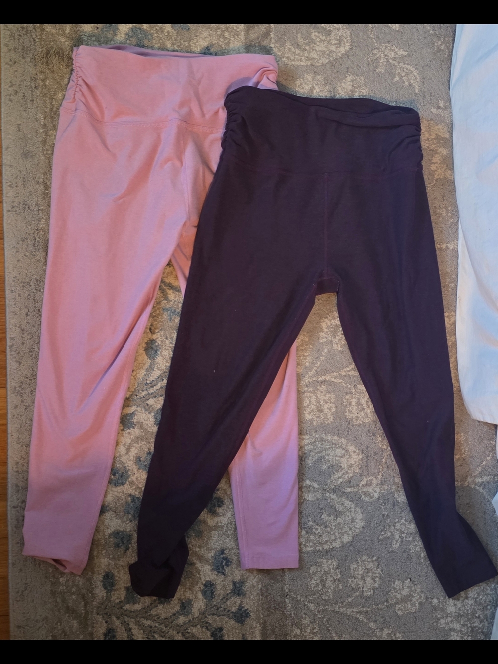 Beyond Yoga Kids Leggings Set, 2 pairs! Pink and Eggplant